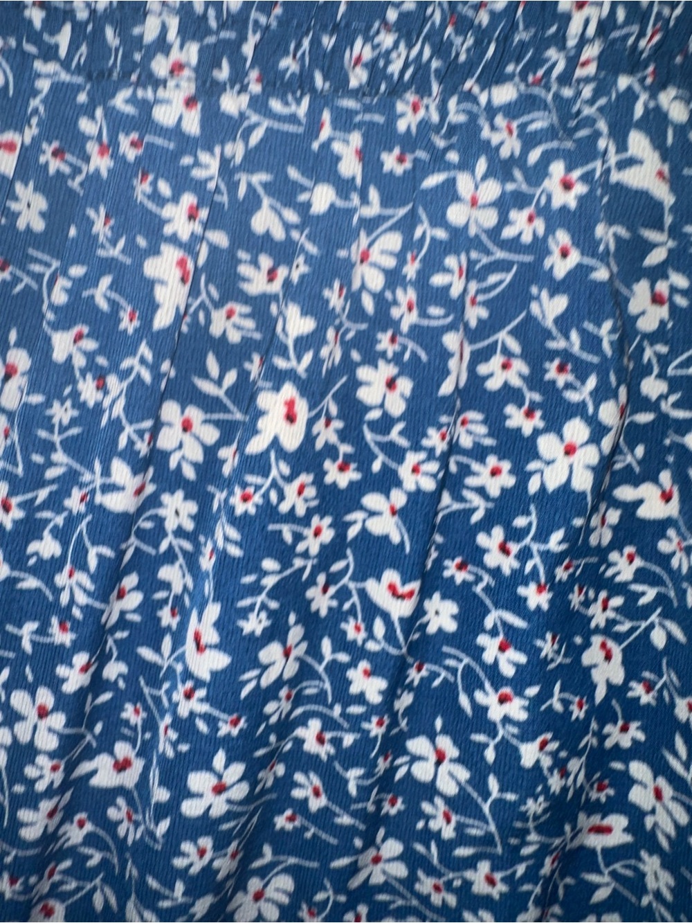 BTFBM Blue Floral Smocked Maxi Dress - Picture 4 of 6